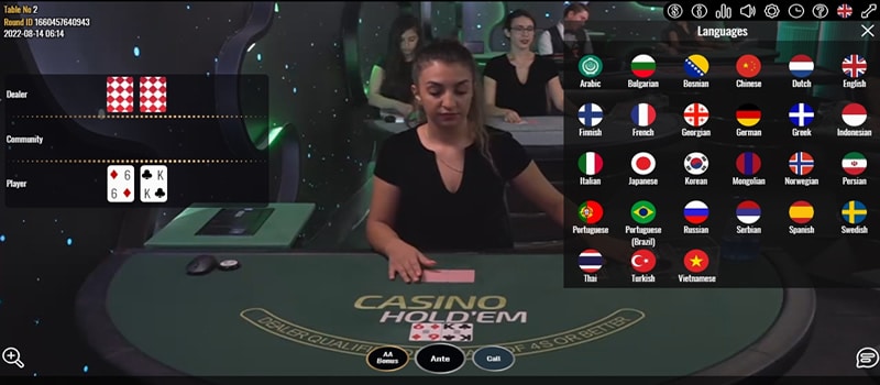 English Casino Holdem Poker