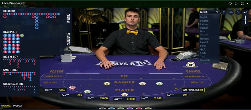 statistic Live Baccarat